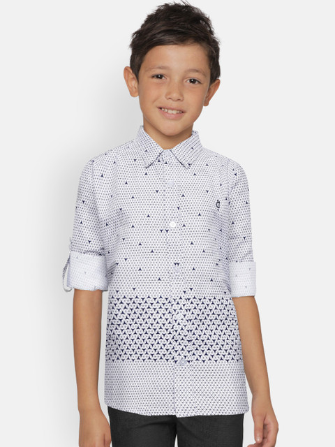 gini-and-jony-boys-white-navy-blue-regular-fit-printed-casual-shirt