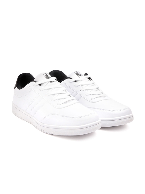 

NBA Men White Solid Sneakers