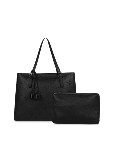 

Toteteca Women Black Solid Shoulder Bag With Pouch