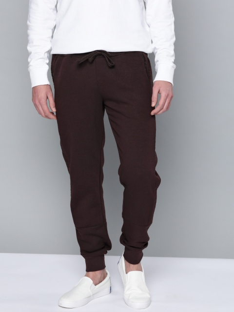

Mast & Harbour Men Brown Solid Slim Fit Joggers