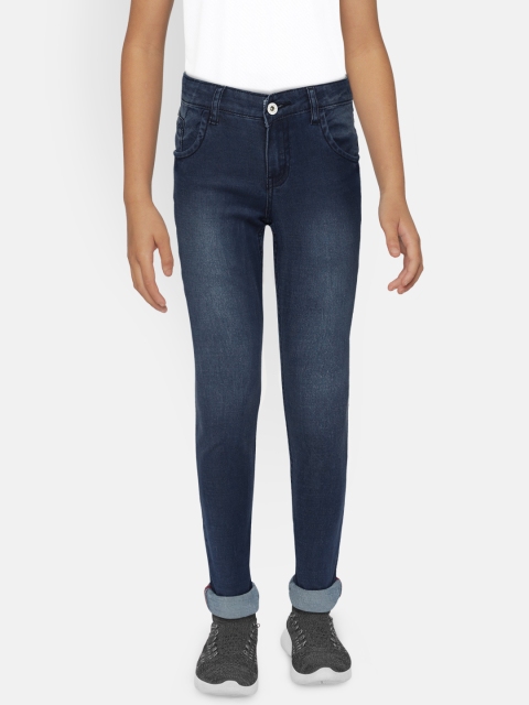 

Gini and Jony Girls Blue Slim Fit Mid-Rise Clean Look Jeans