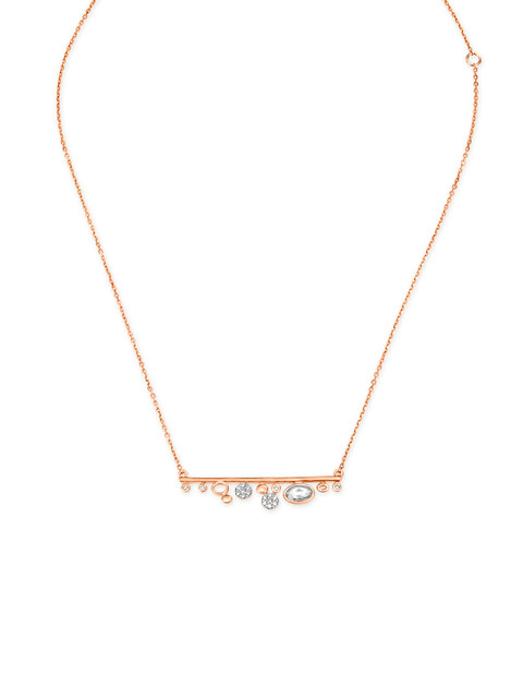 

Mia by Tanishq 14KT Rose Gold Diamond Necklace with Round-Cut Diamond