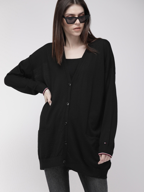 

Tommy Hilfiger Women Black Solid Sweater