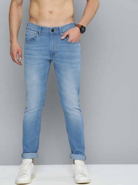 

HERE&NOW Men Blue Skinny Fit Light Fade Mid Rise Stretchable Jeans