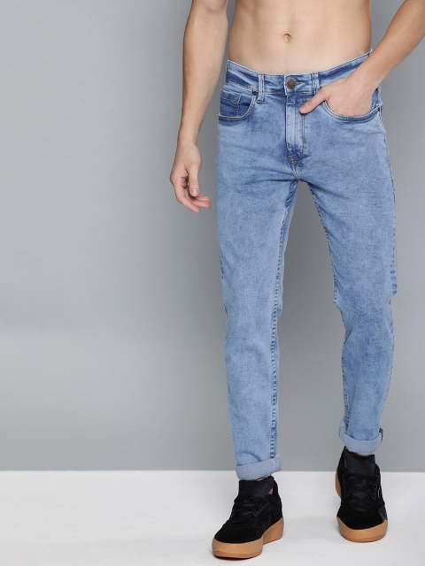 

HERE&NOW Men Blue Slim Fit Mid-Rise Clean Look Stretchable Jeans