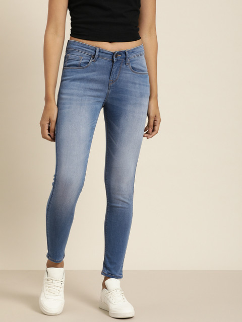 

Moda Rapido Women Blue Skinny Fit Mid-Rise Clean Look Stretchable Jeans