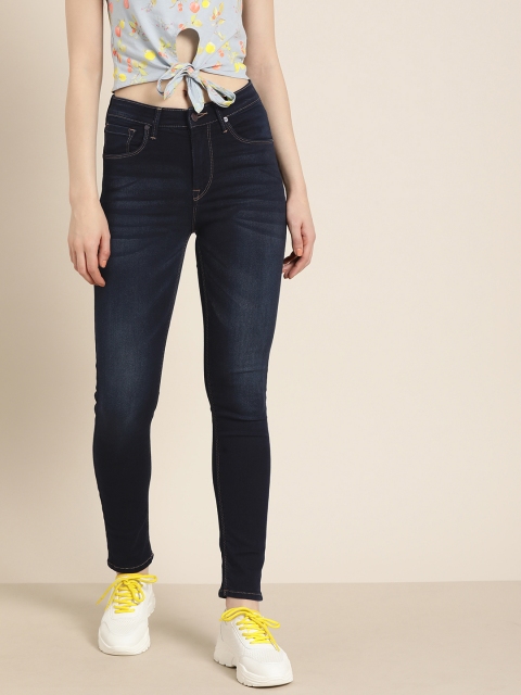 

Moda Rapido Women Blue Skinny Fit High-Rise Clean Look Stretchable Jeans