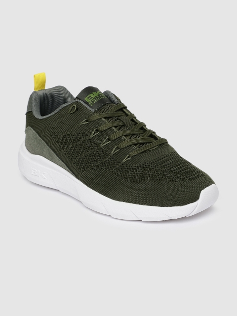 

BRITISH KNIGHTS Men Olive Green Solid Sneakers