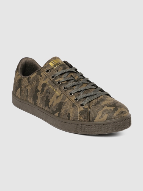 

BRITISH KNIGHTS Men Brown Camouflage Printed Sneakers