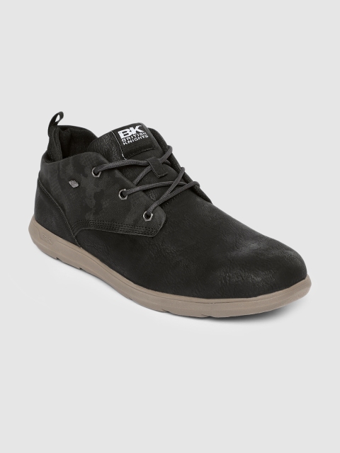 

BRITISH KNIGHTS Men Black Solid Sneakers