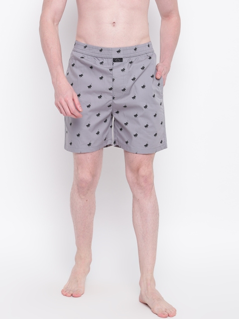 

Sweet Dreams Men Grey & Black Printed Boxers