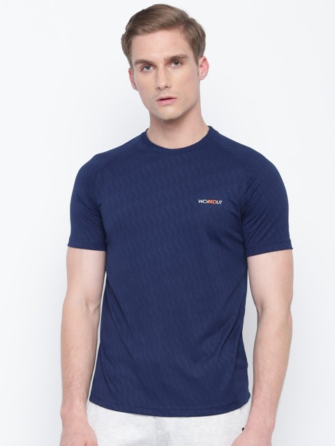 

Sweet Dreams Men Navy Blue Solid Round Neck T-shirt