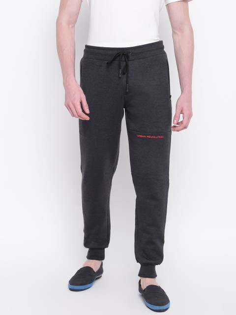 

Sweet Dreams Men Charcoal Grey Solid Joggers