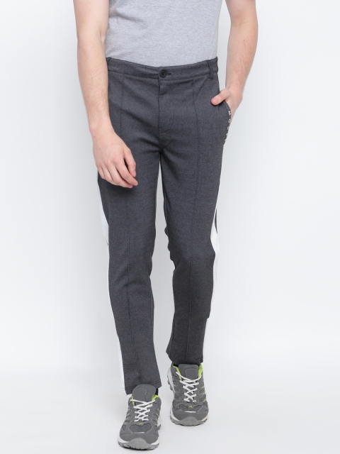 

Sweet Dreams Men Charcoal Grey Solid Regular Trousers