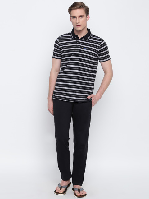 

Sweet Dreams Men Black & White Striped Night suit