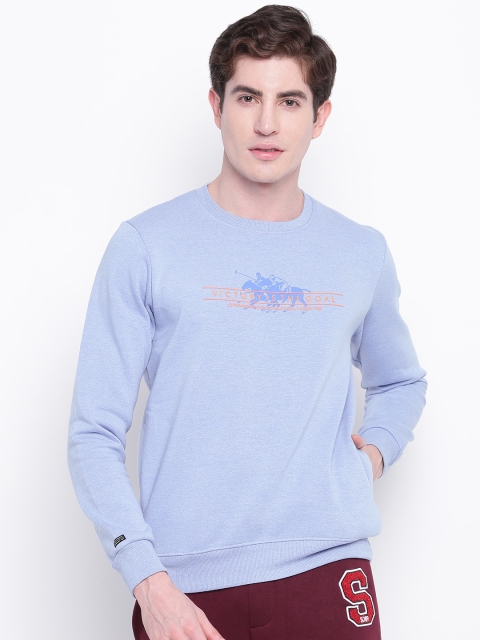 

Sweet Dreams Men Blue Printed Sweatshirt