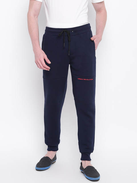 

Sweet Dreams Men Navy Blue Solid Joggers