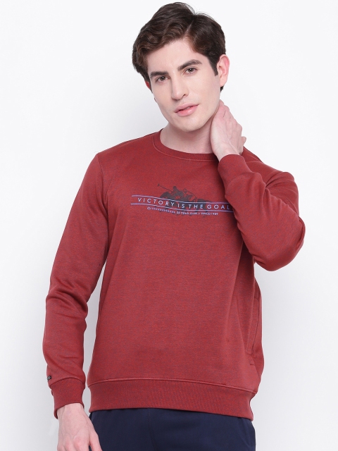 

Sweet Dreams Men Maroon Printed Sweatshirt