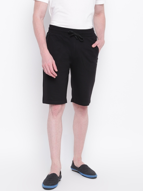 

Sweet Dreams Men Black Solid Regular Shorts