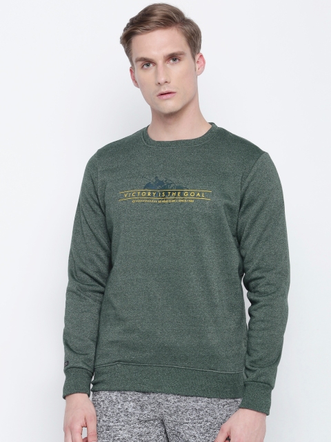 

Sweet Dreams Men Green Solid Sweatshirt