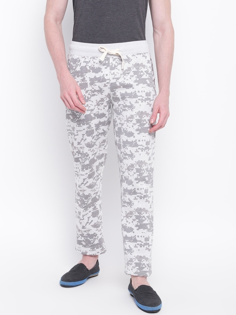 

Sweet Dreams Men Grey Melange Printed Track Pants