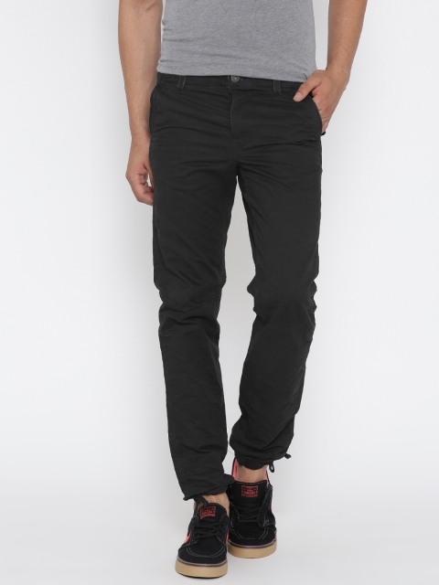 

Jack & Jones Black Mike Fit Casual Trousers