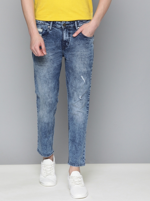 

Mast & Harbour Men Blue Slim Tapered Fit Mid-Rise Mildly Distressed Stretchable Jeans