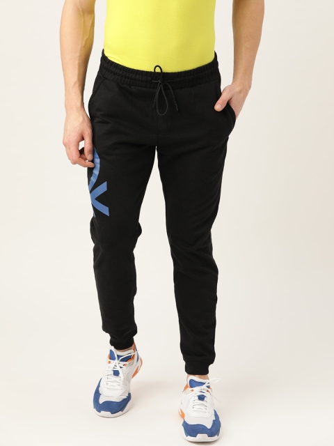 

United Colors of Benetton Men Black Solid Joggers
