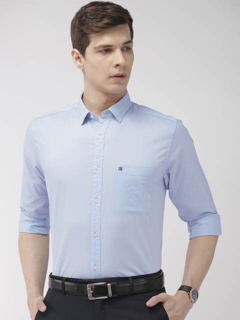 

Raymond Men Blue Slim Fit Solid Formal Shirt