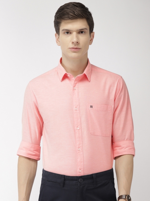 

Raymond Men Pink Slim Fit Solid Smart Casual Shirt