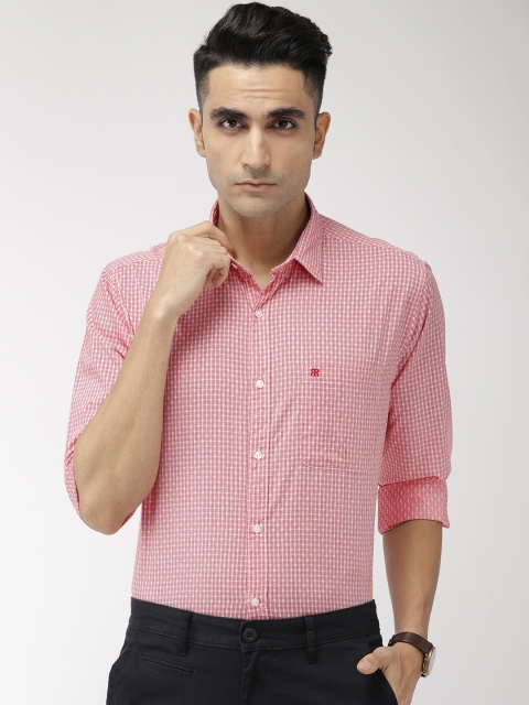 

Raymond Men Red & White Slim Fit Printed Casual Shirt