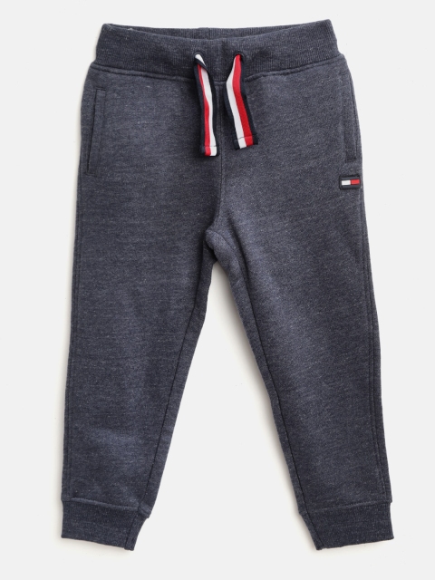 

Tommy Hilfiger Boys Navy Blue Solid Joggers