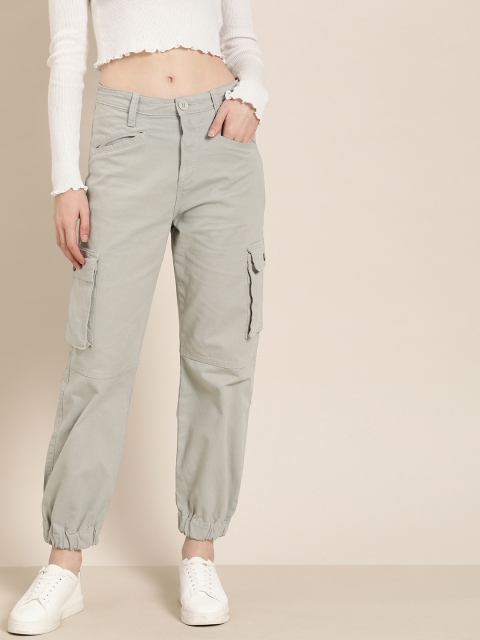 

Moda Rapido Women Grey Regular Fit Solid Joggers