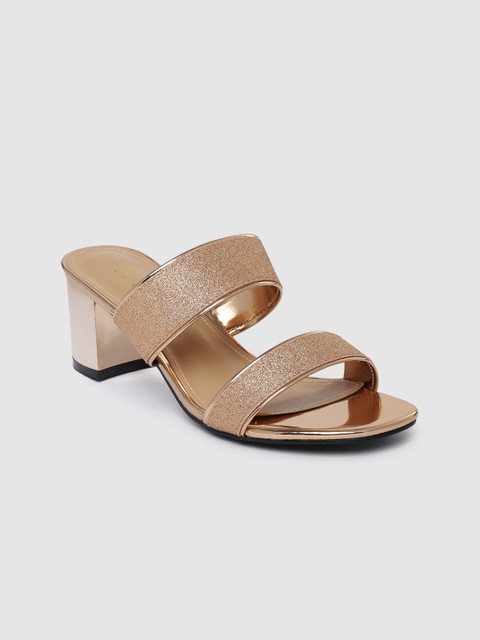 

Tresmode Women Rose Gold Solid Sandals