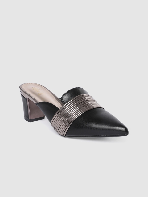 

Tresmode Women Black Solid Mules