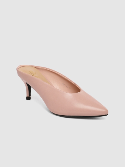 

Tresmode Women Pink Solid Mules