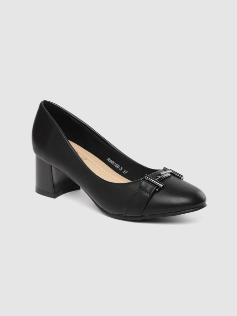 

Tresmode Women Black Solid Pumps