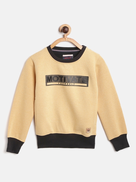 

Nins Moda Boys Beige Printed Detail Sweatshirt