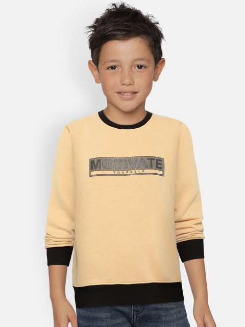 

Nins Moda Boys Beige Printed Detail Sweatshirt