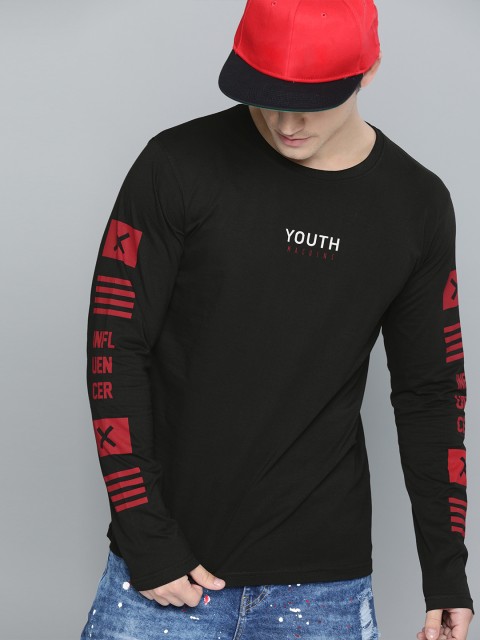 

Kook N Keech Men Black Solid Round Neck T-shirt