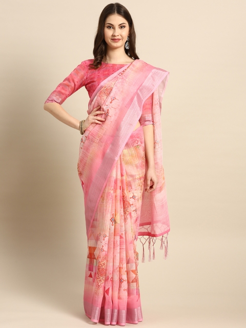 

Saree mall Pink Printed Saree
