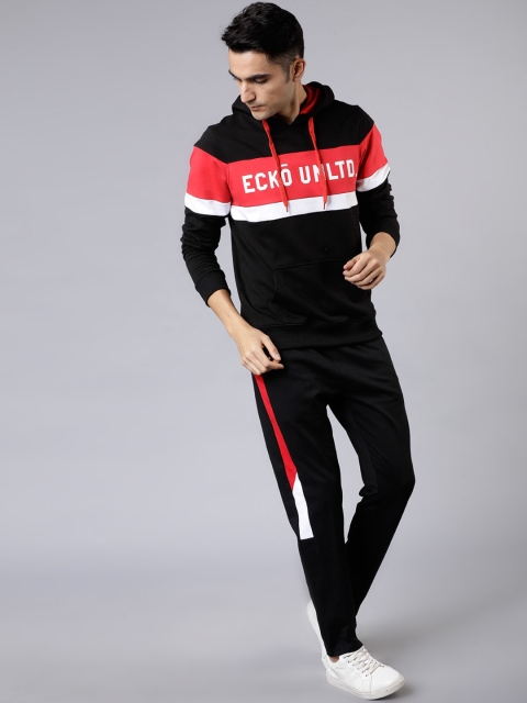 

HIGHLANDER Men Black Solid Slim-Fit Track Pants