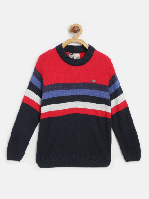 

Duke Boys Navy Blue & Red Striped Sweater