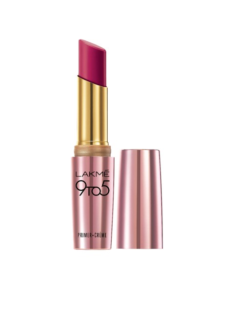 

Lakme 9 To 5 Primer + Creme Carmine Kick Lip Color CR2, Maroon