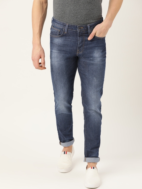 

United Colors of Benetton Men Navy Blue Slim Fit Mid-Rise Clean Look Stretchable Jeans
