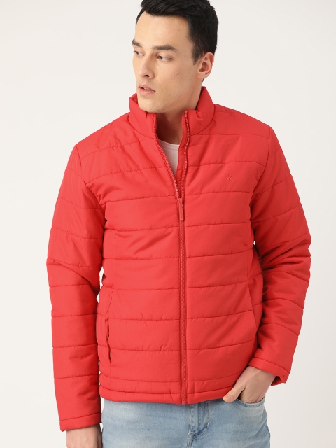 

United Colors of Benetton Men Red Solid Lightweight Padded Jacket