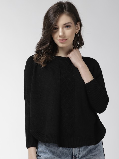 

Species Women Black Self Design Sweater