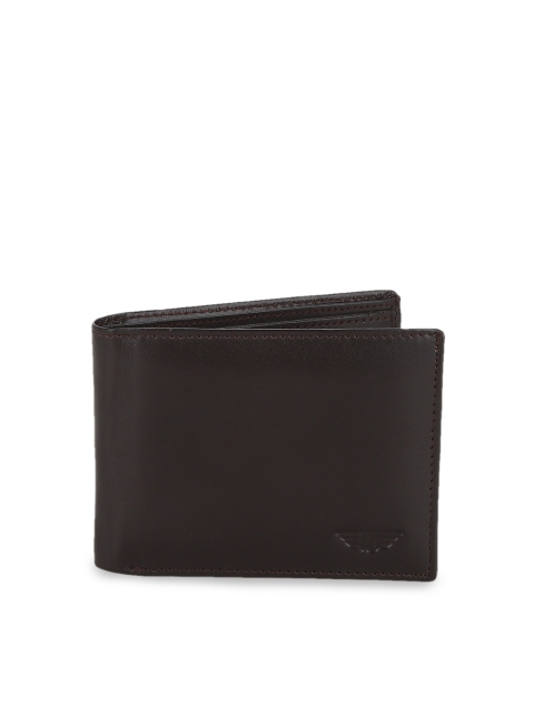 

Red Tape Men Brown Solid Two Fold Wallet