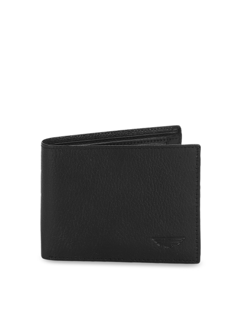 

Red Tape Men Black Solid Two Fold Wallet