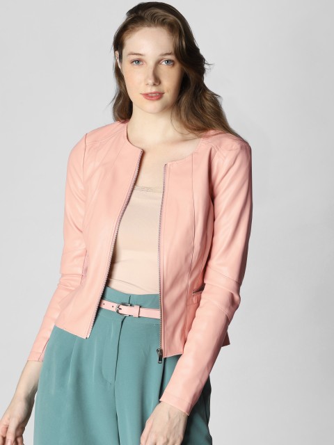 

Vero Moda Women Pink Solid Tailored Jacket